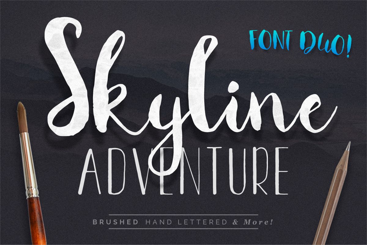 Font Duo Skyline Adventure example image 1