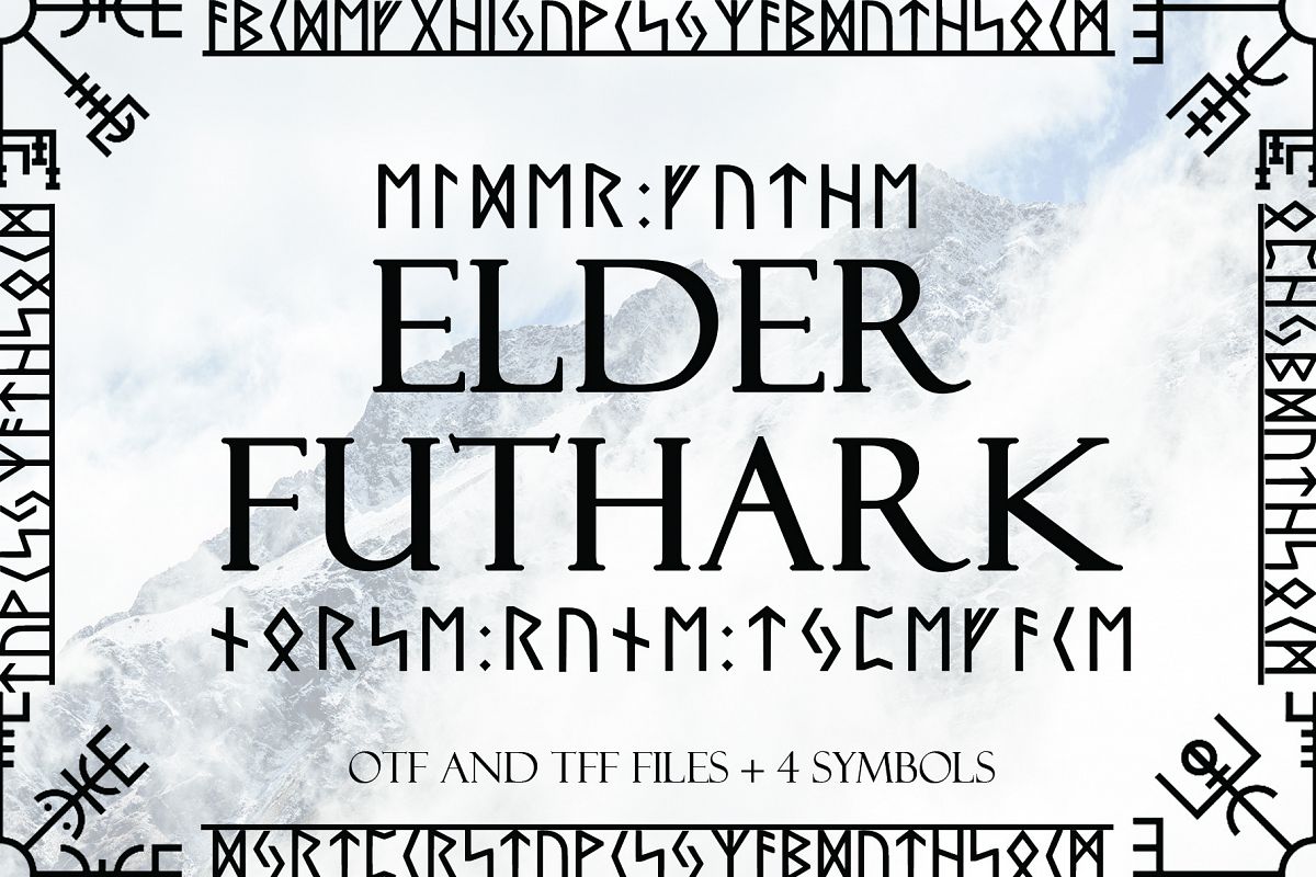 Norse Elder Futhark Typeface example image 1