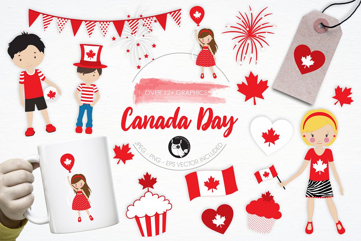 Canada Day graphics and illustrations example image 1