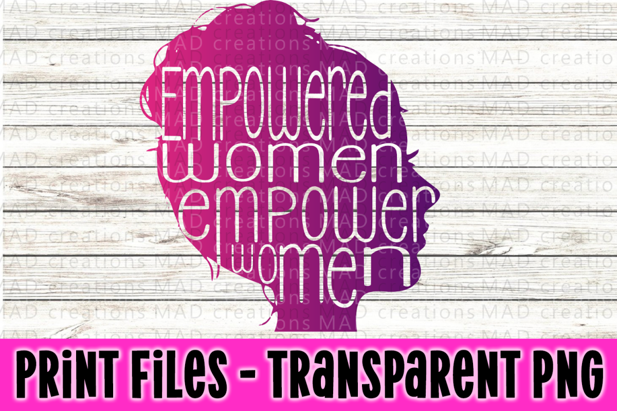 Empowered Woman Silhouette Print File example image 1