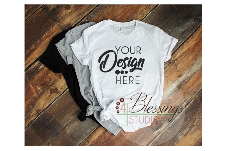 Download Bella Canvas 3001 Mockup T Shirts Multiple Mock up