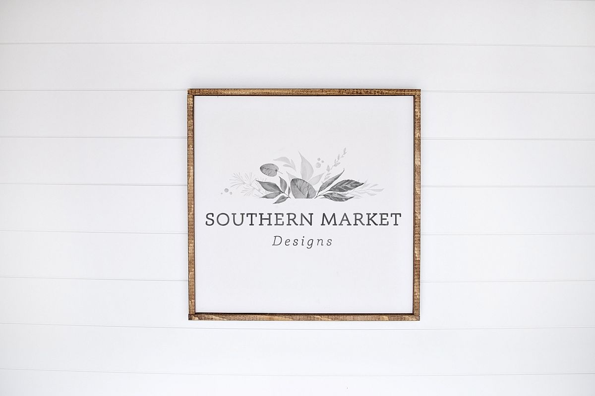 24x24 Wood Sign Mock Up Styled Stock Photo example image 1