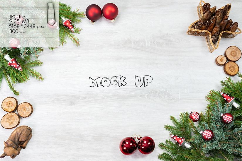 Mock up - christmas out of forest example image 1