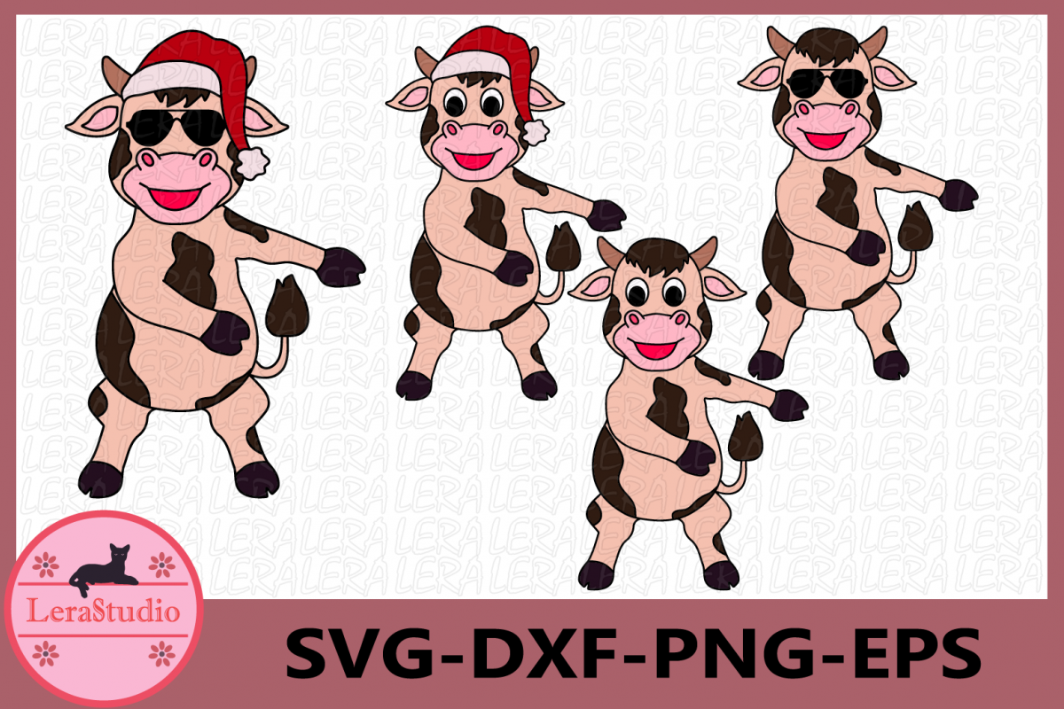 Floss Dance Svg, Cow SVG, Farm svg, Floss, Christmas SVG example image 1