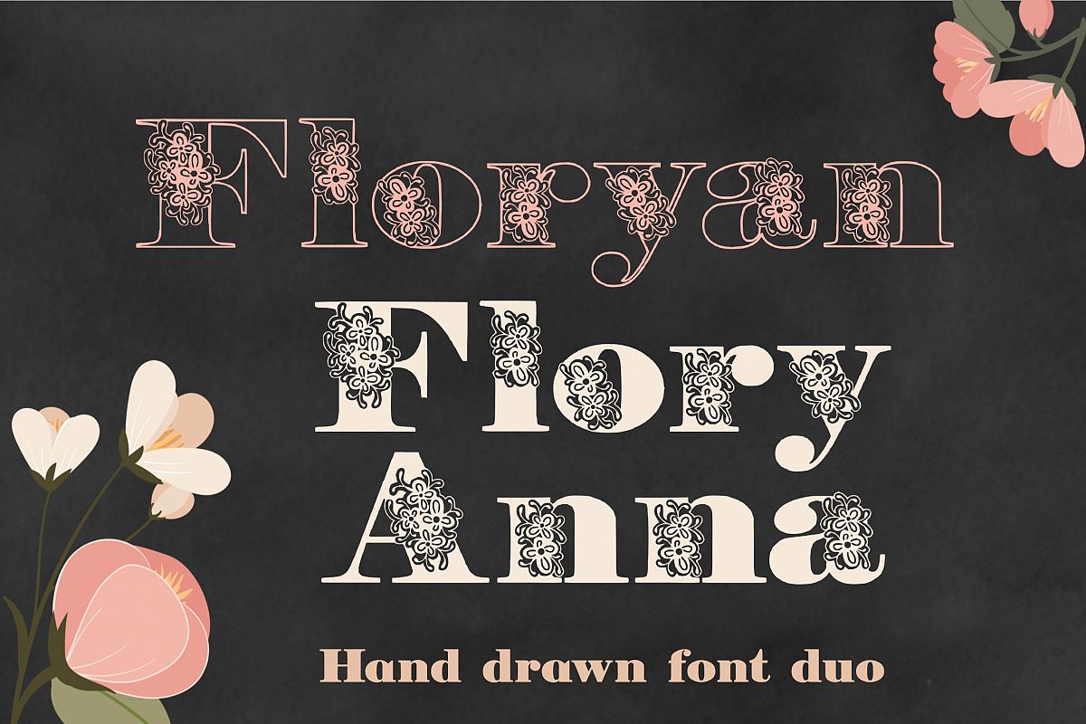Floryan & FloryAnna Font Duo example image 1