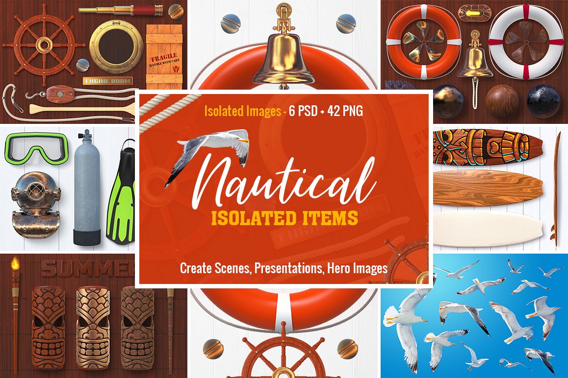 Isolated Nautical Items example image 1
