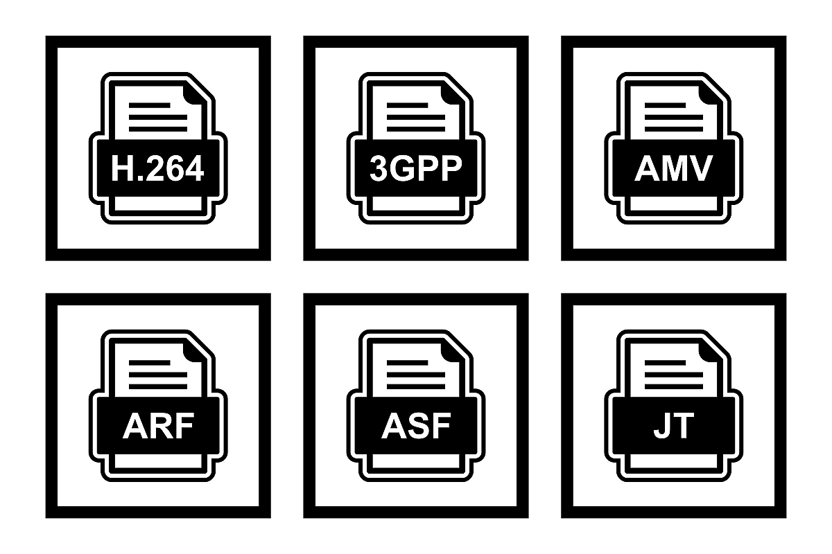 Set Of File Formats Icons example image 1