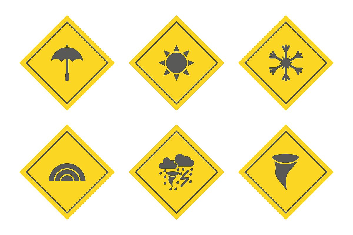 Set Of Weather And Season Icons example image 1