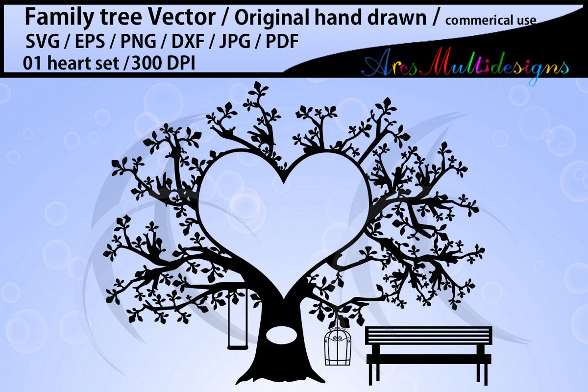 heart family tree clipart example image 1