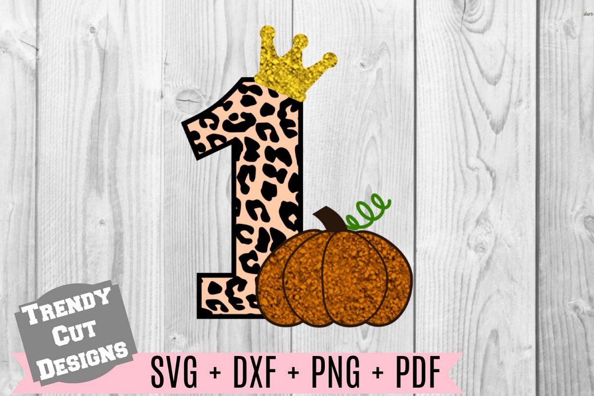 Download Pumpkin 1st Birthday, Cheetah Print, Crown SVG DXF PDF PNG
