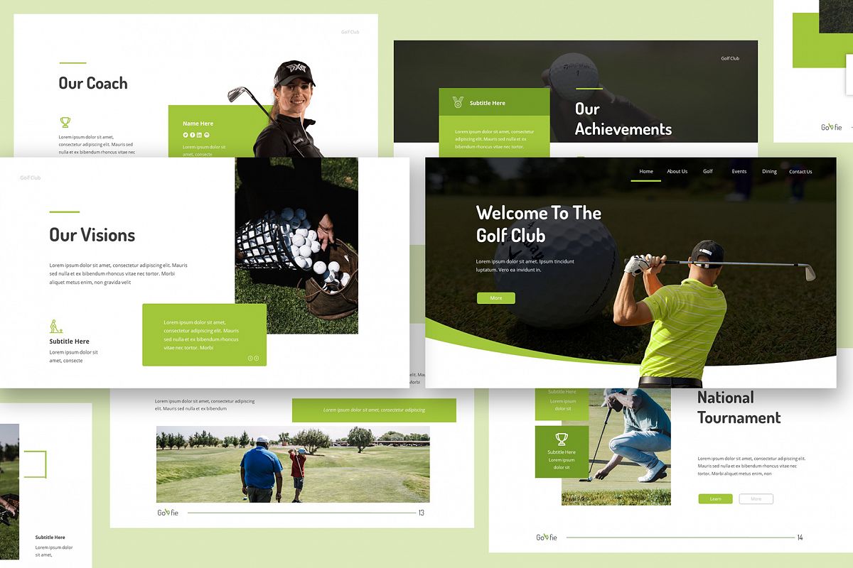 Golfie Golf Keynote Presentation example image 1