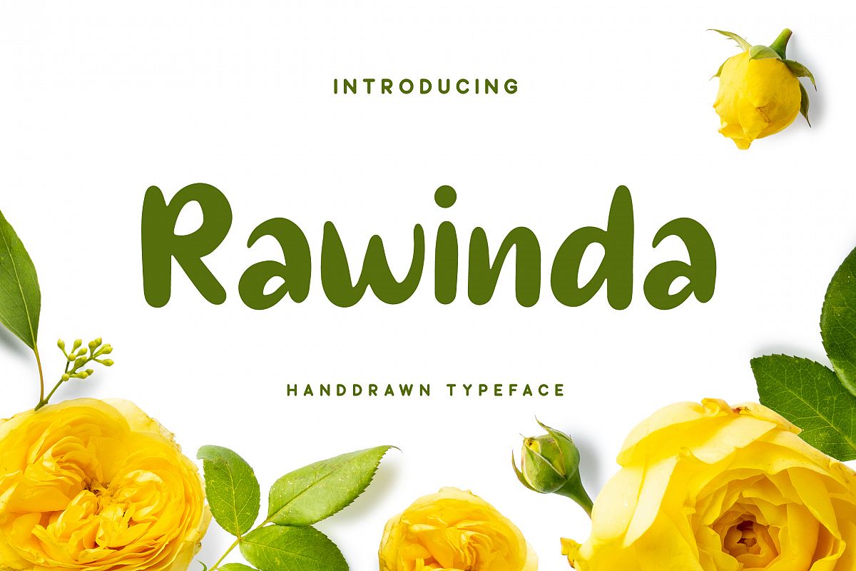 Rawinda - Handdrawn Font example image 1