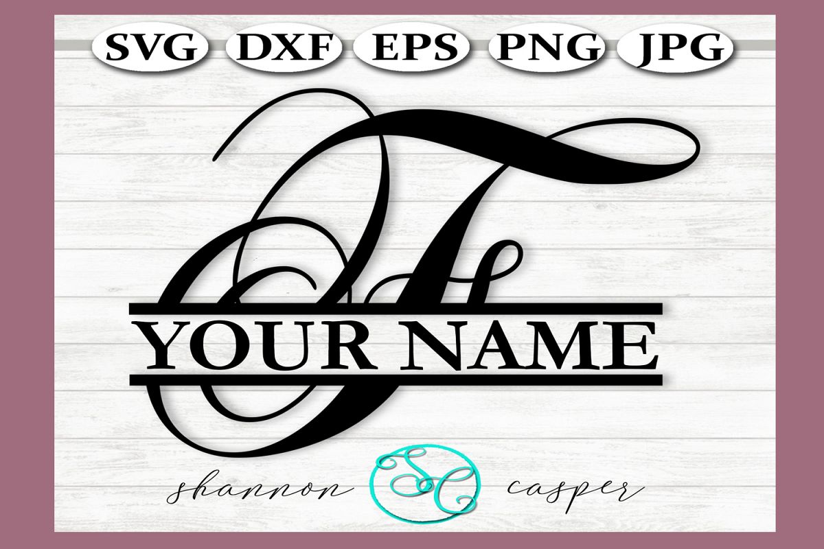 Single Letter Monogram Svg Free Layered Svg Cut File Free Script Vrogue