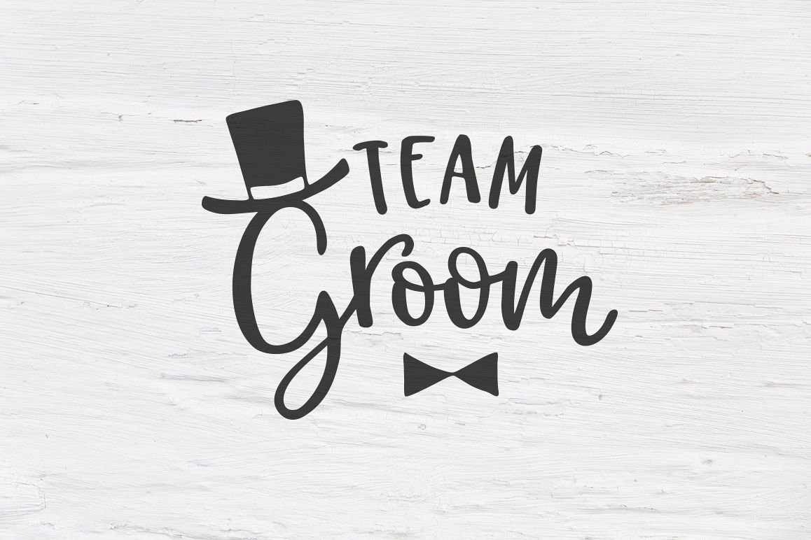 Team Groom wedding SVG, EPS, PNG, DXF example image 1
