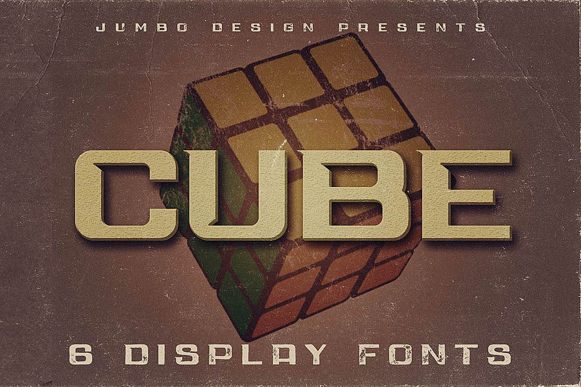 Cube - Display Font example image 1