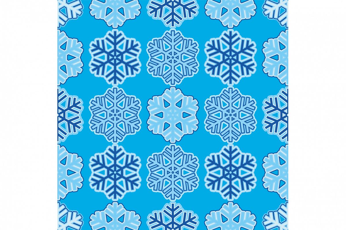 Seamless background with snowflakes. example image 1