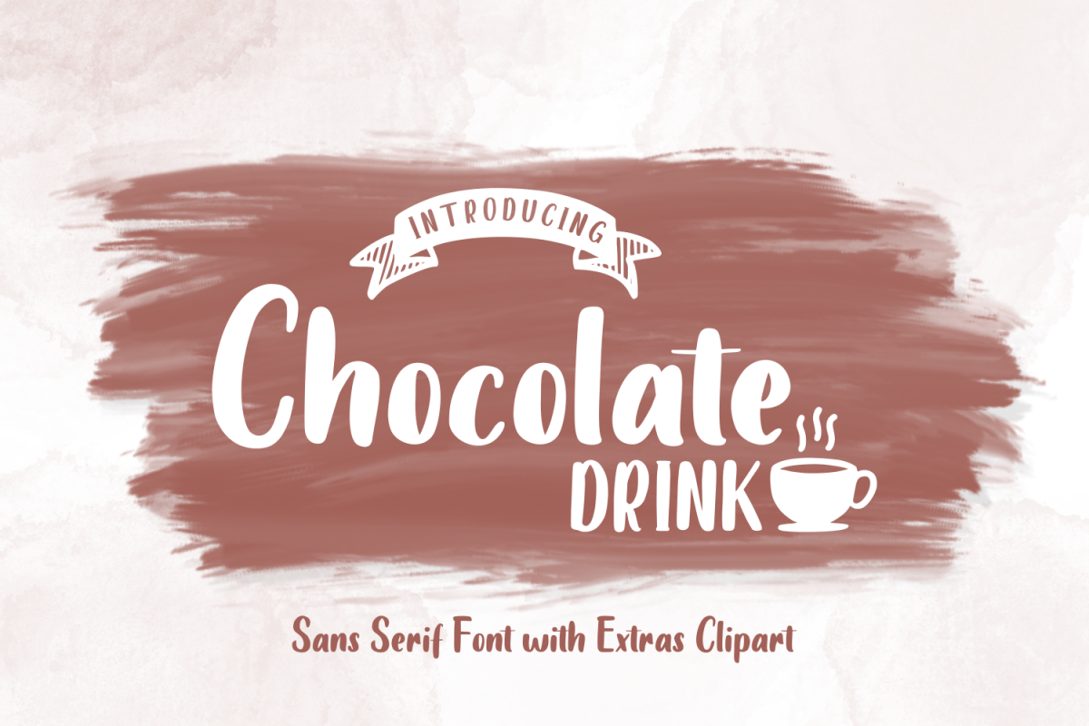 Chocolate DRINK Font example image 1