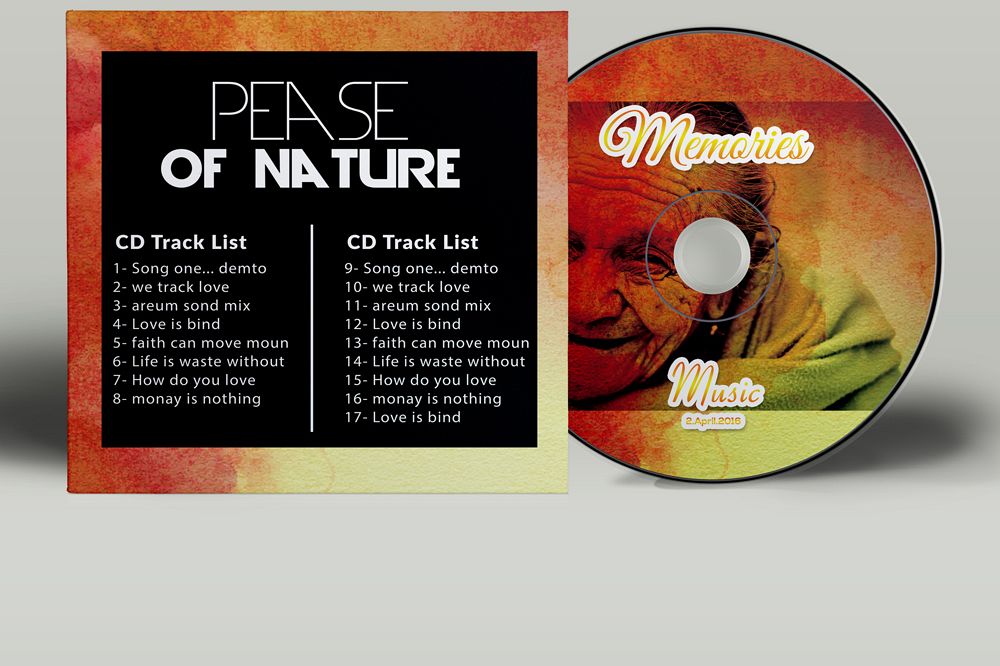 Memory / Memorial CD Covers Templates example image 1