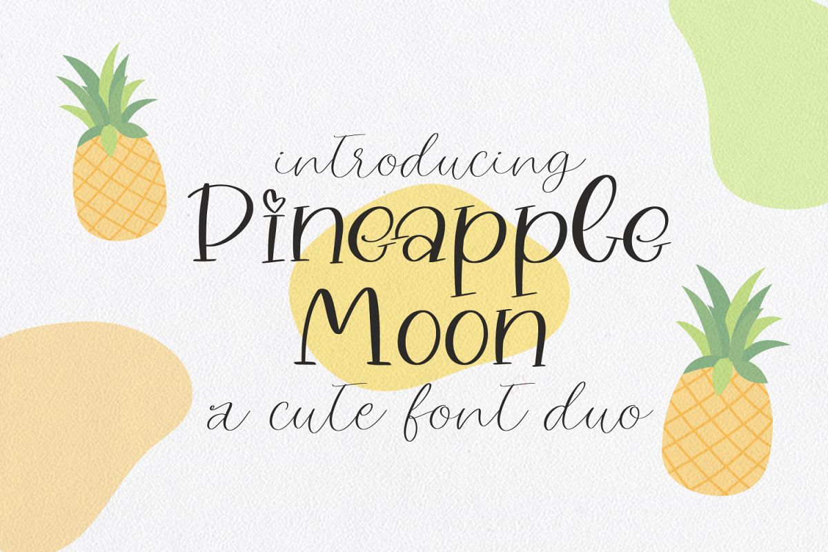 Pineapple Moon Font Duo