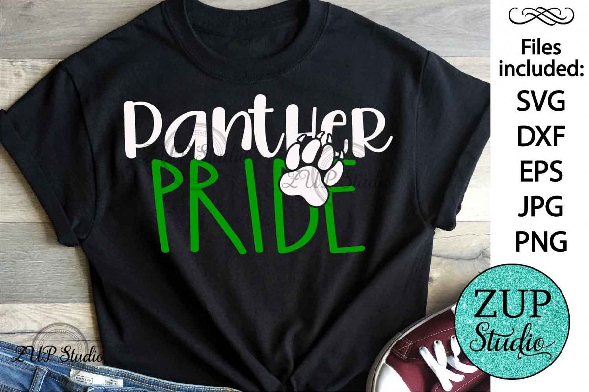 Panther Pride SVG Design Cutting Files 395 example image 1