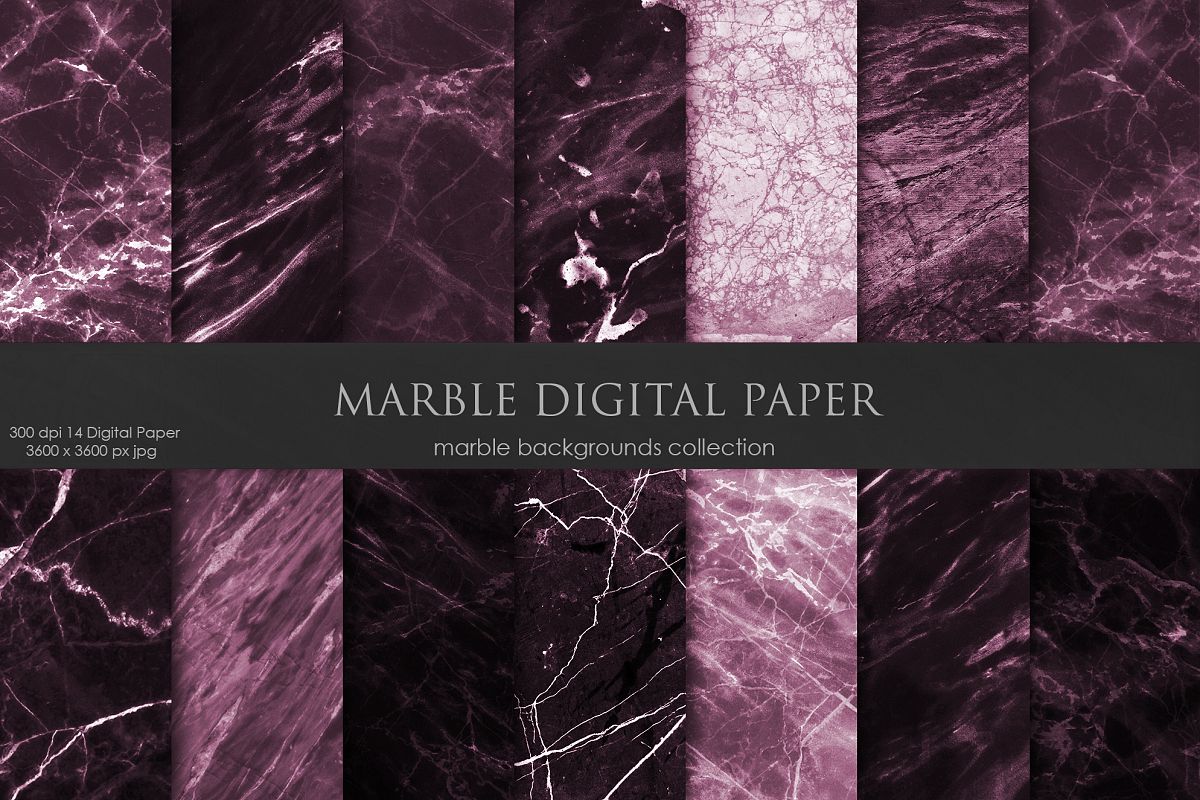 Valentines Marble Texture, Backgrounds example image 1