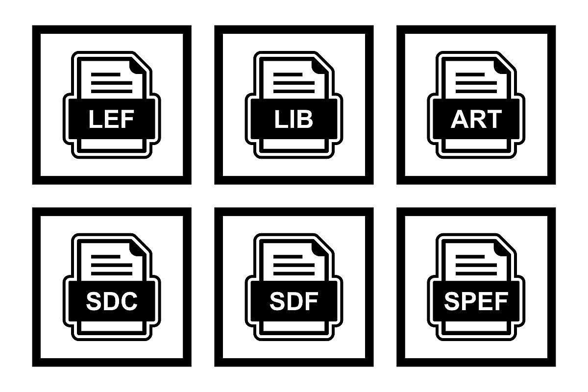 Set Of File Formats Icons example image 1