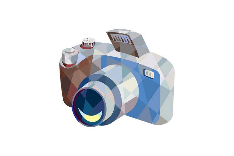 Camera DSLR Low Polygon example image 1