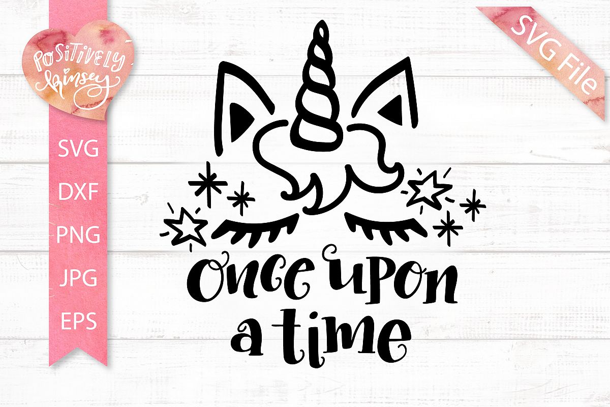 Download Fairy Tale Unicorn SVG Design DXF PNG Once Upon a Time SVG