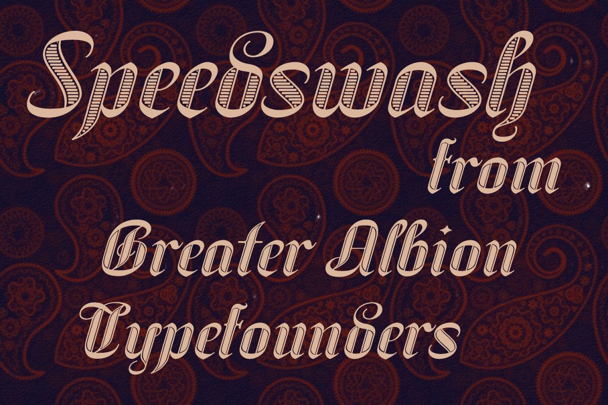 Speedswash Typeface Family example image 1