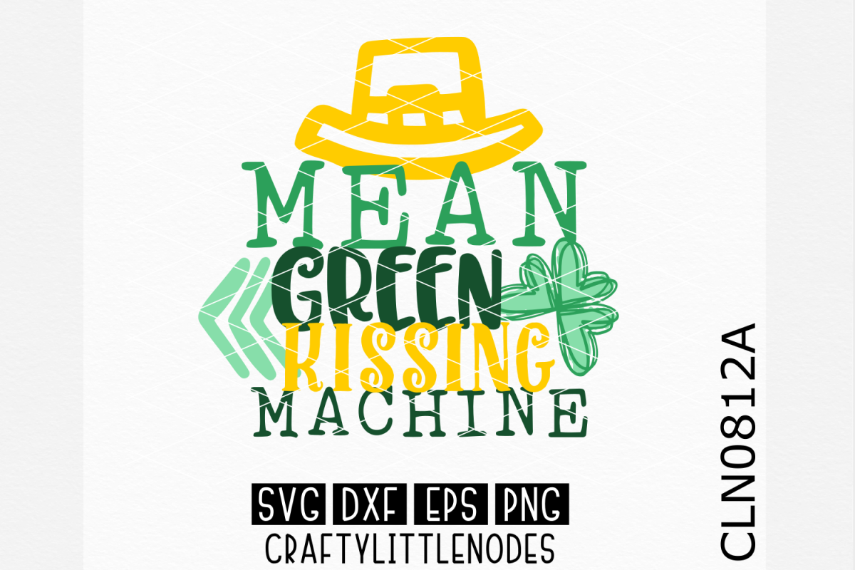 Mean Green Kissing Machine SVG example image 1