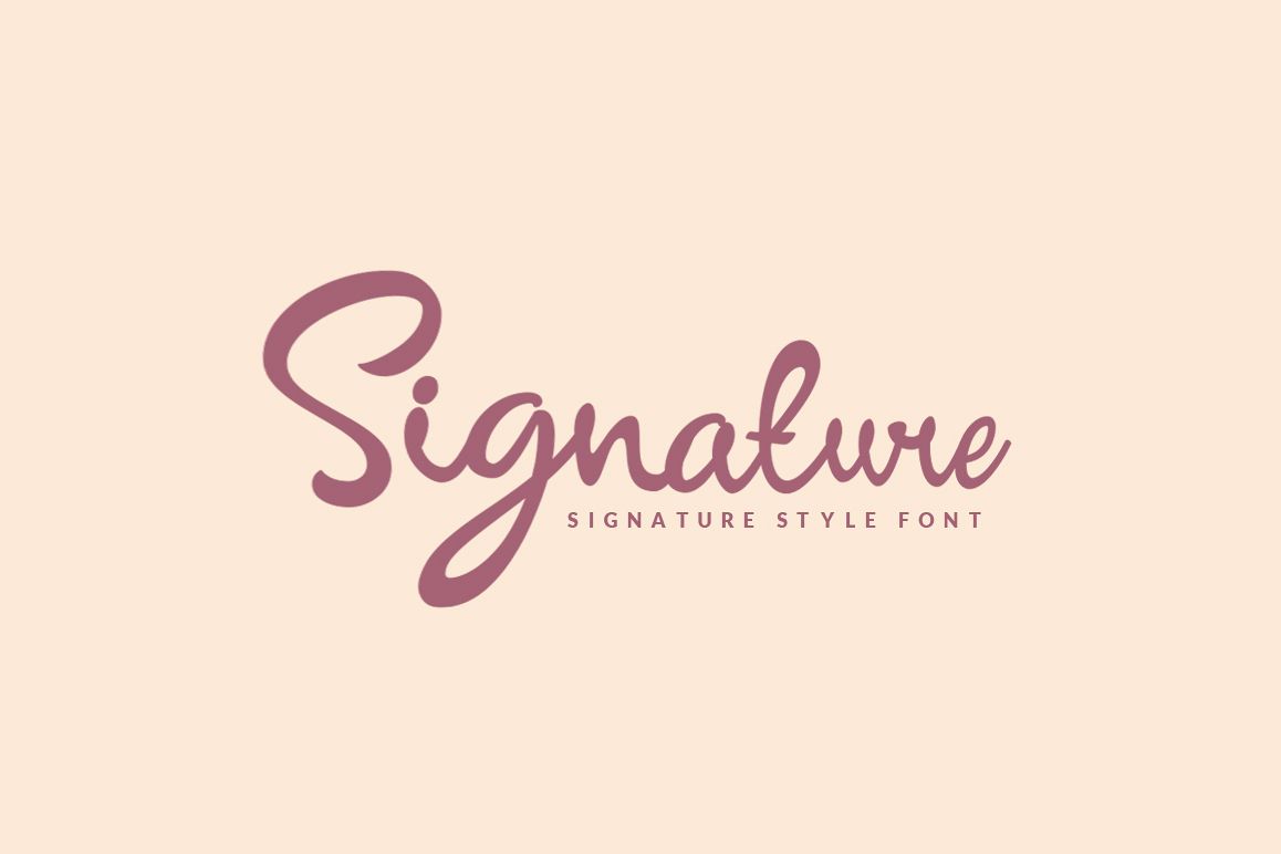 Signature - Script example image 1