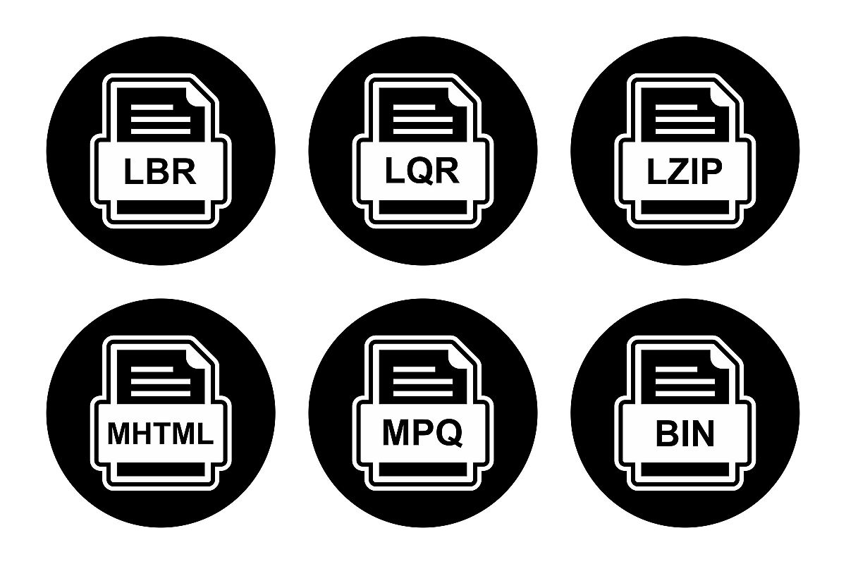 Set Of File Formats Icons example image 1