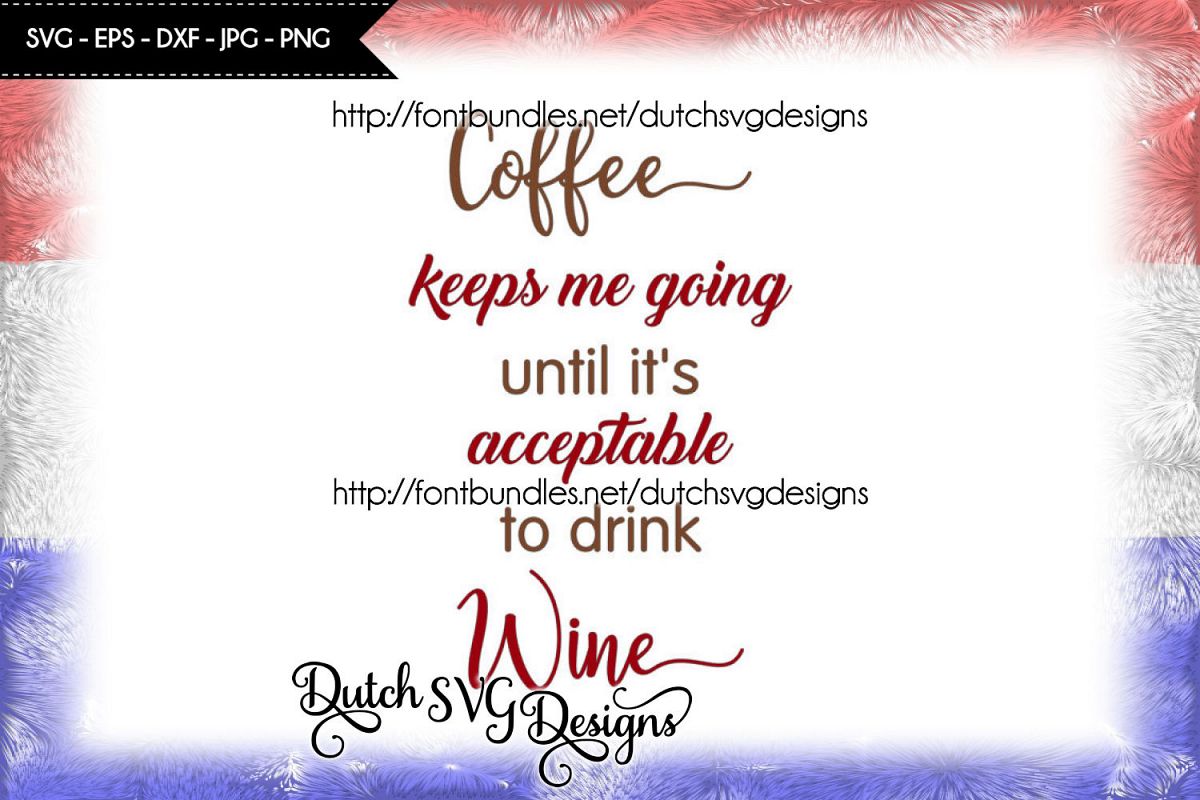 Text cutting file Coffee / Wine example image 1