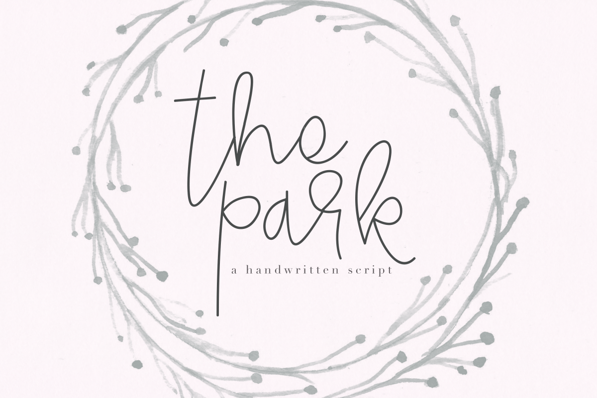 The Park - A Handwritten Script example image 1