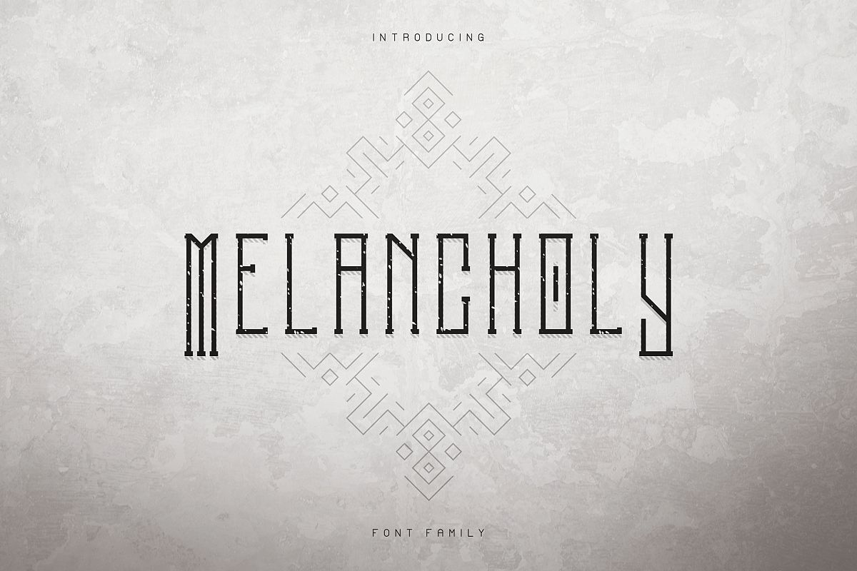 Melancholy Display Typeface Extra example image 1