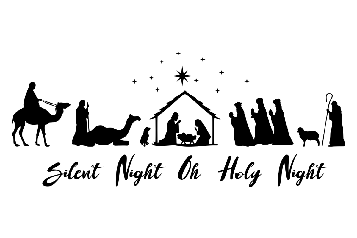 Download Nativity scene SVG Oh Holy Night sign (160384) | SVGs ...