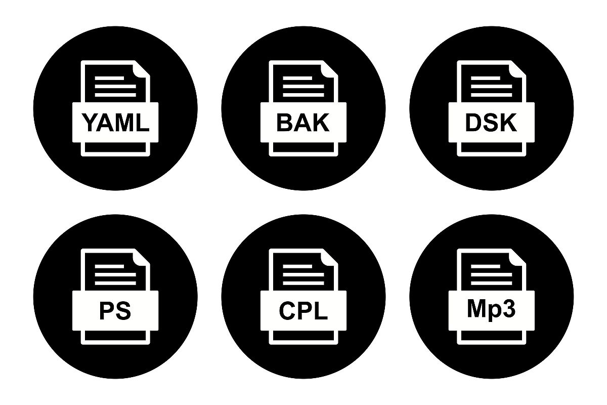 Set Of File Formats Icons example image 1