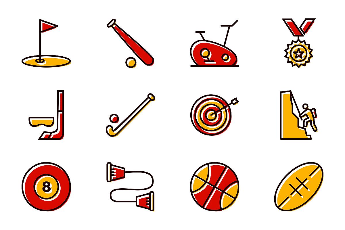 Set Of Sports And Game Icons example image 1