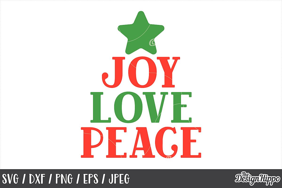 Download Joy Love Peace, Christmas, SVG, PNG, DXF, Cricut, Cut Files