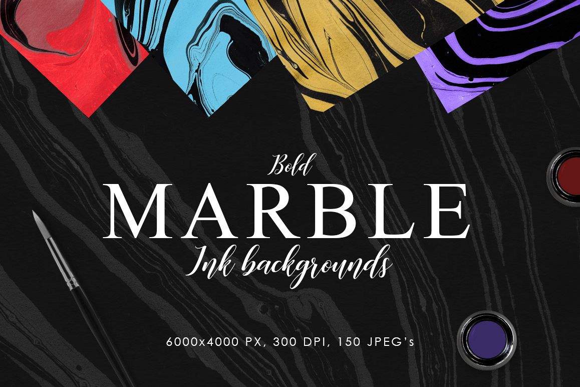 Bold Marble Ink Backgrounds example image 1