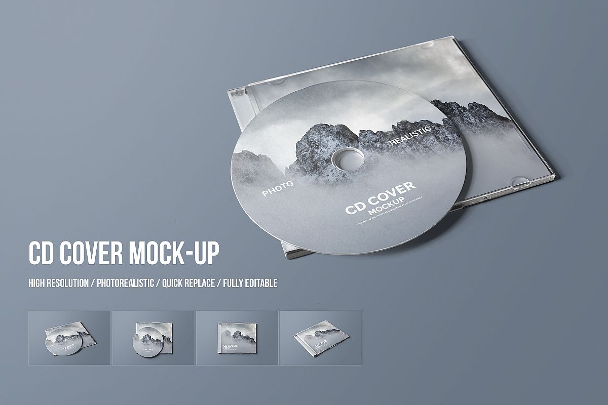 Download CD Cover Mockup PSD Mockup Templates