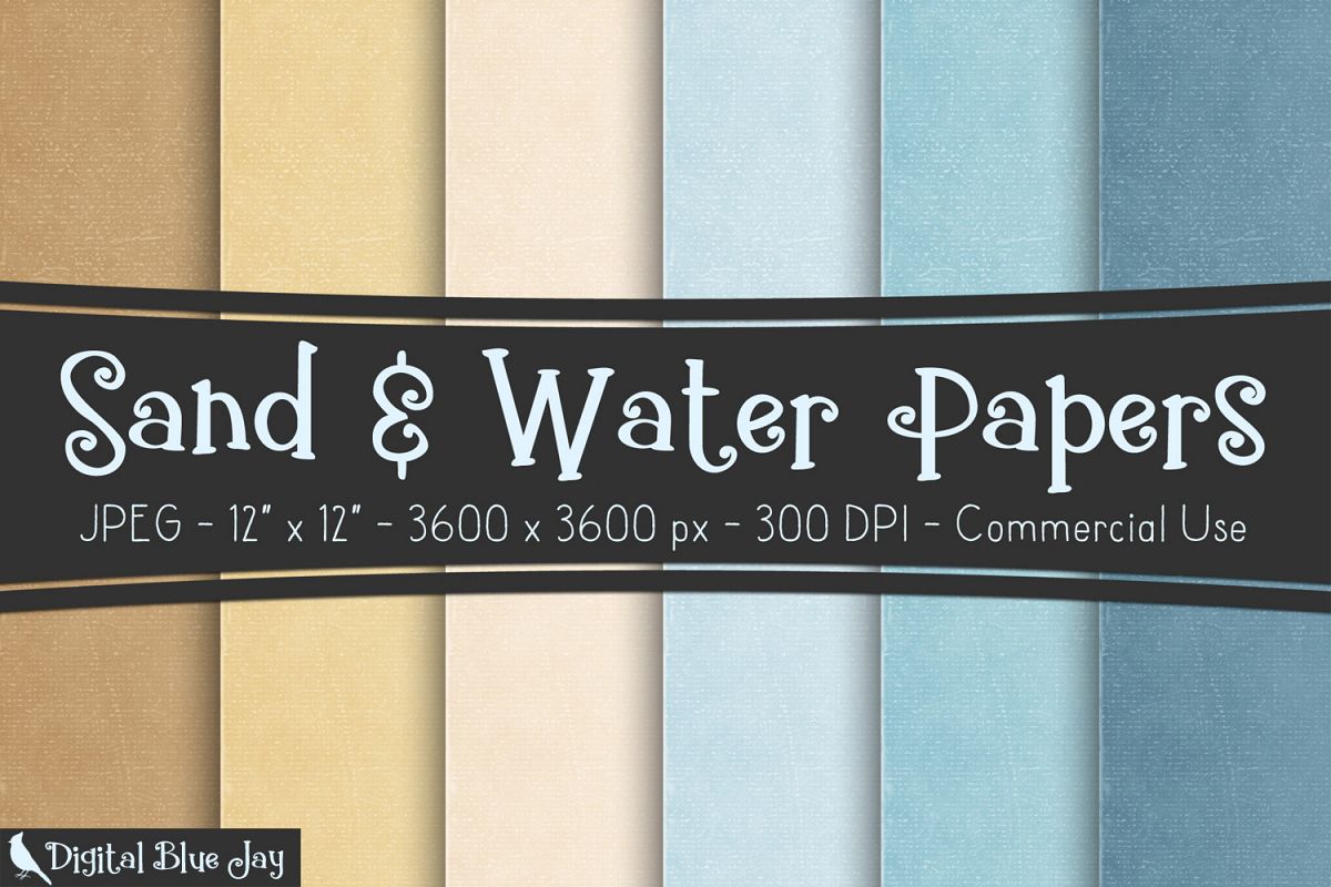 Digital Paper Textured Backgrounds - Sand & Water example image 1