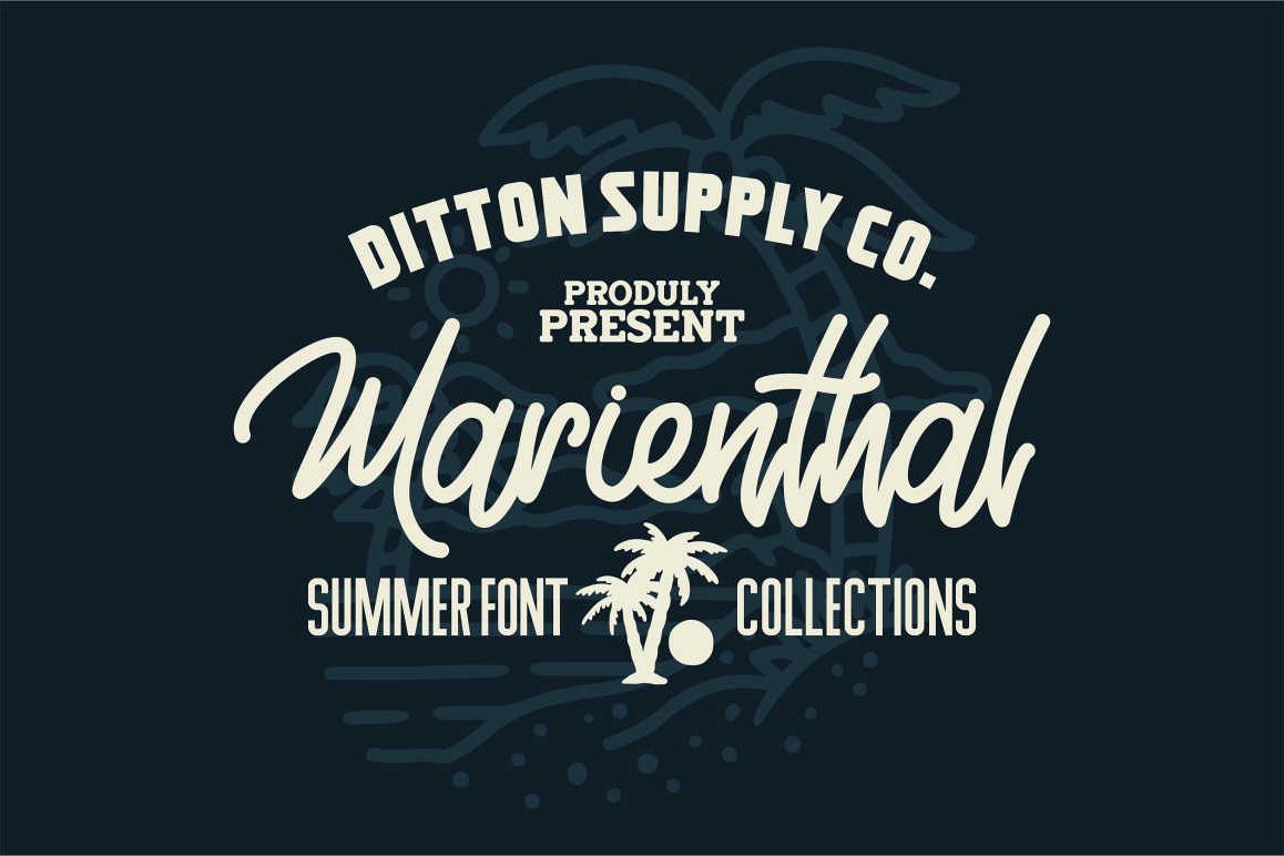 Marienthal Font Bundle Extras! example image 1