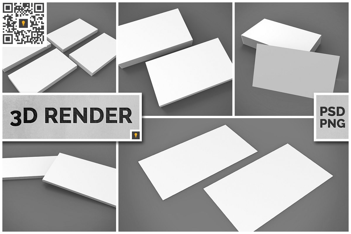 Business Card 3D Render example image 1