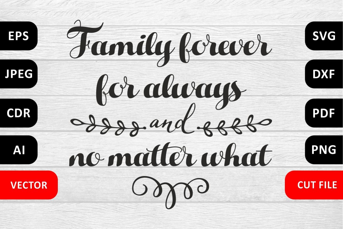 Valentine Love Family SVG Quote cut file example image 1