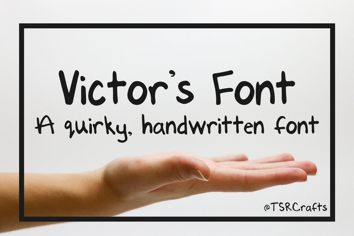 Font - Handwritten - Victor's Font example image 1