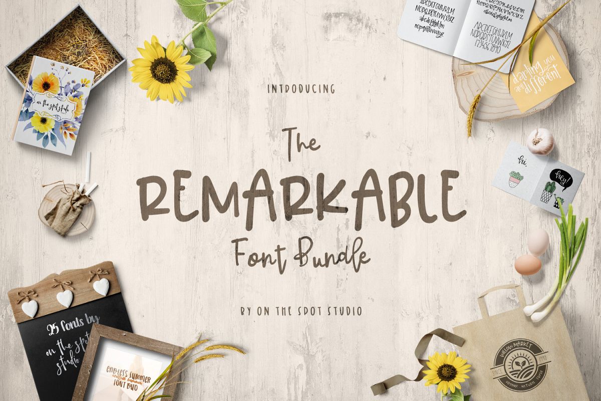 The Remarkable Font Bundle example image 1