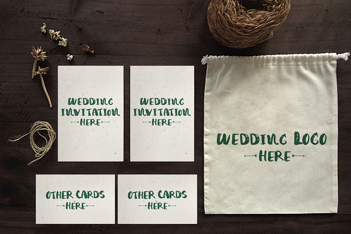 Wedding Invitation Mockup example image 1