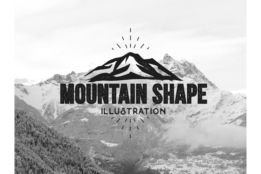 Mountain vector illustrations example image 1