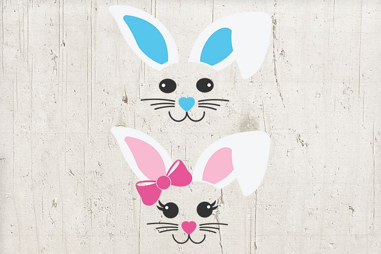 Download Easter bundle svg - boy Girl Easter svg - Bunny Ears Face ...